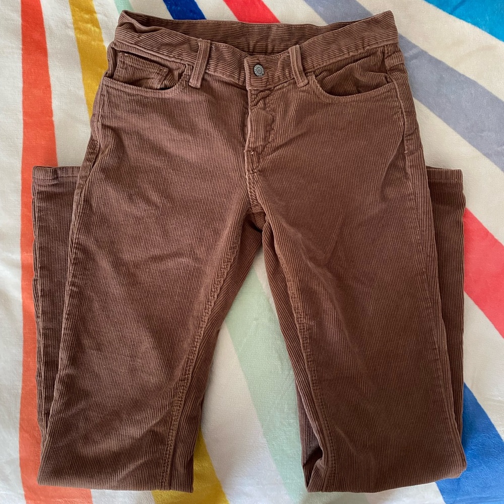 Brandy Melville Brown Corduroy Pants